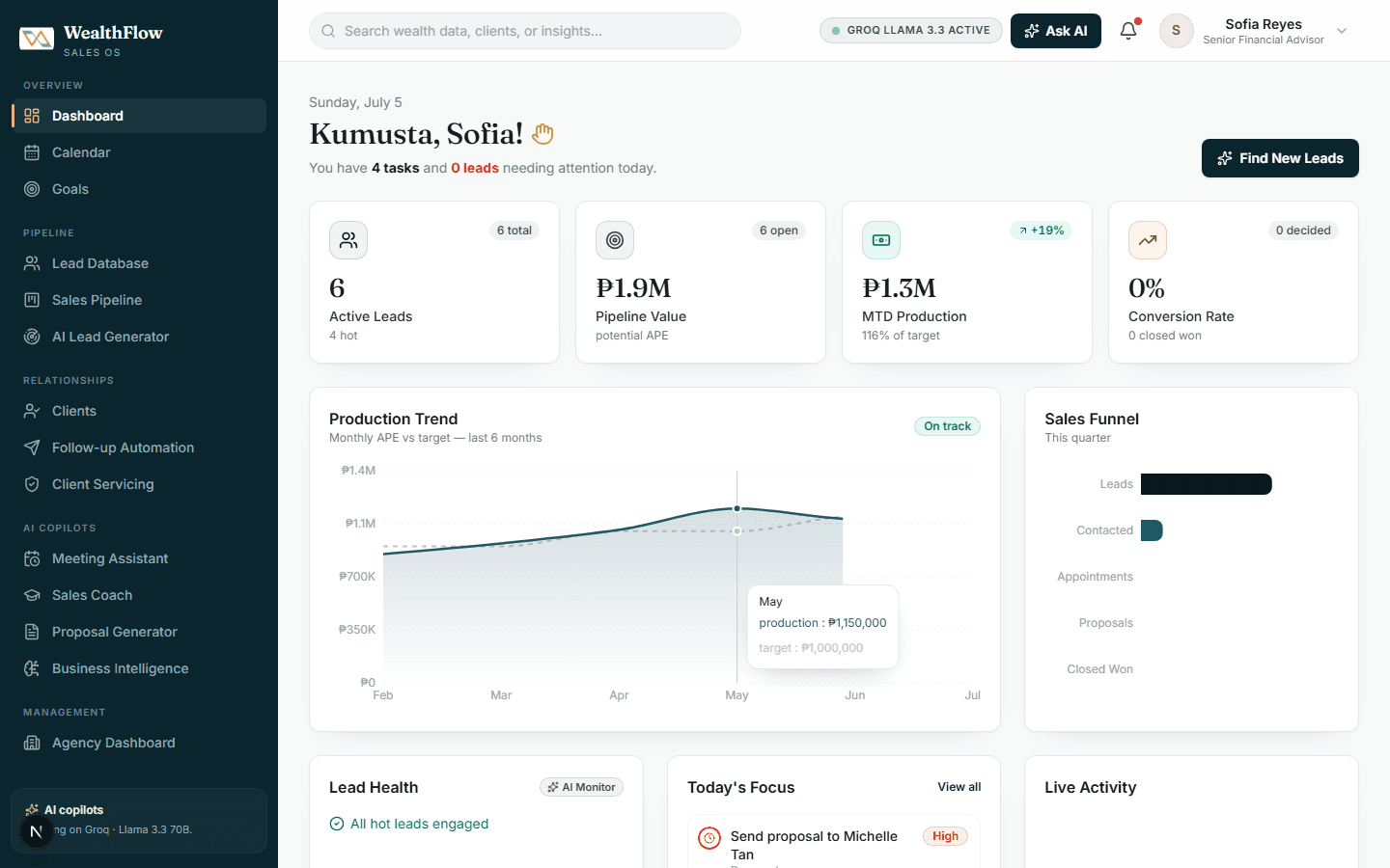 Wealthflow screenshot 1