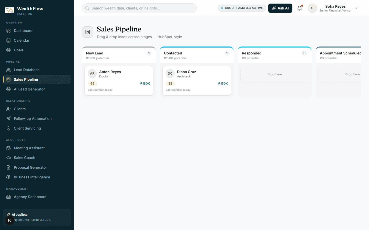 Wealthflow screenshot 2